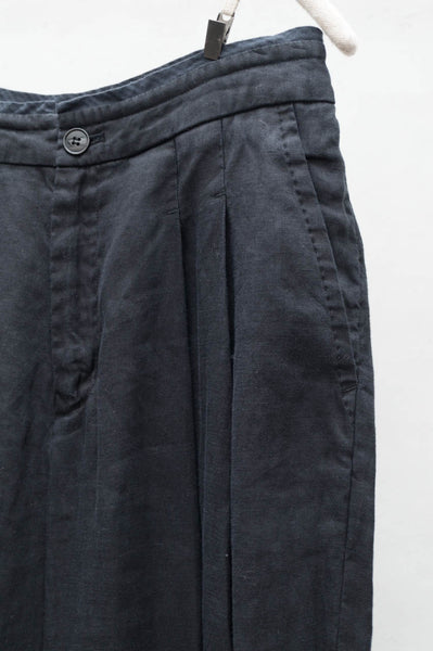 Navy Linen Pant