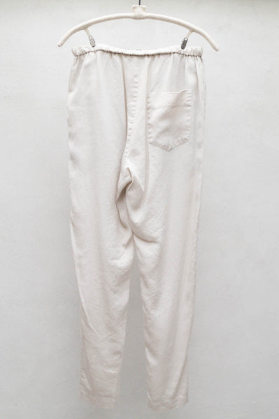 Off White Drawstring Pant