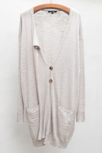 Grey Oversized Cardigan