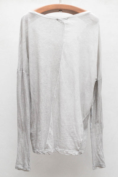 Light Grey Long Sleeve Print Tee