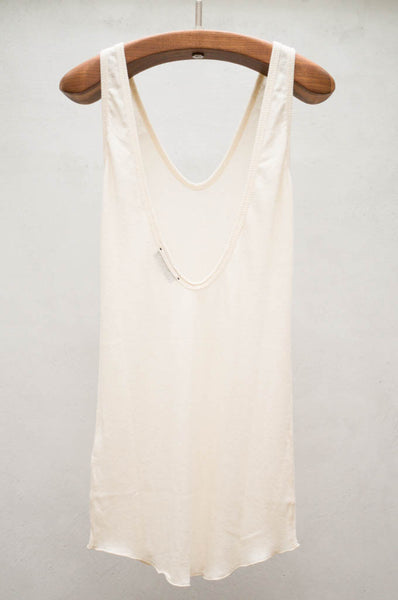 Cream U Back Tank