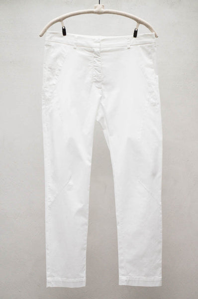 White Slim Pant