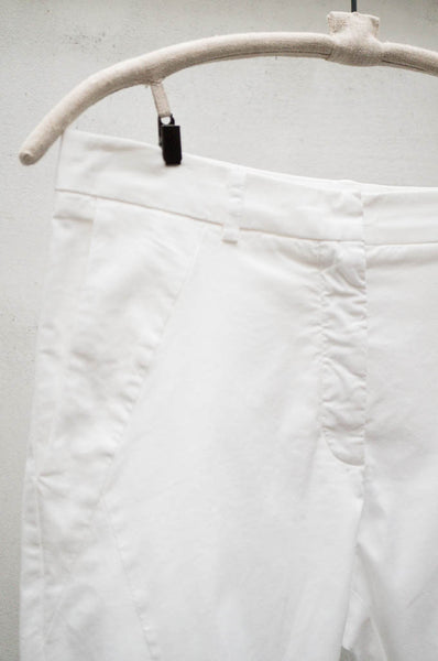 White Slim Pant