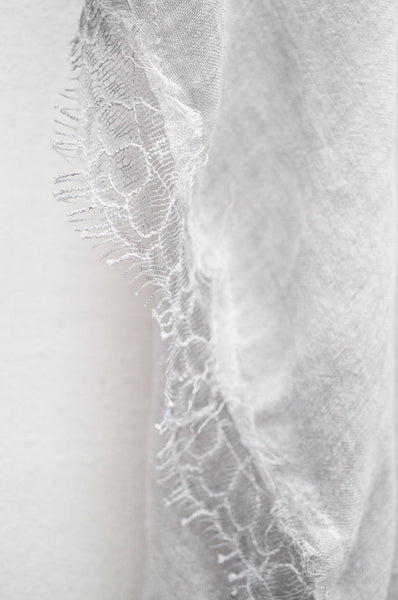 Light Grey Ruby Scarf