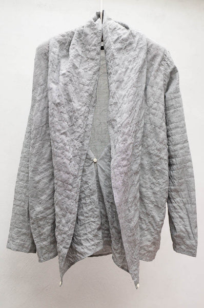Black Check Kimono Top