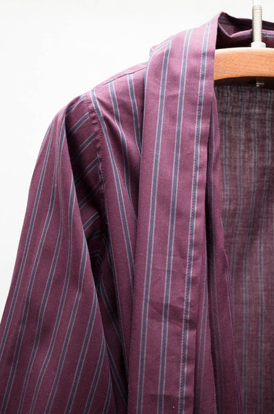 Wine Stripe Kimono Top
