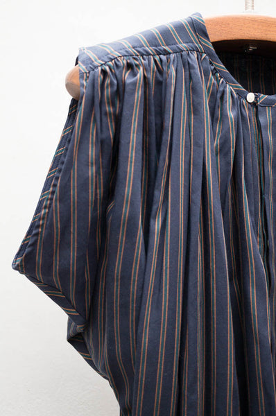 Navy Stripe Swing Dress