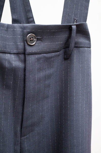 Navy Savile Suspender Pants