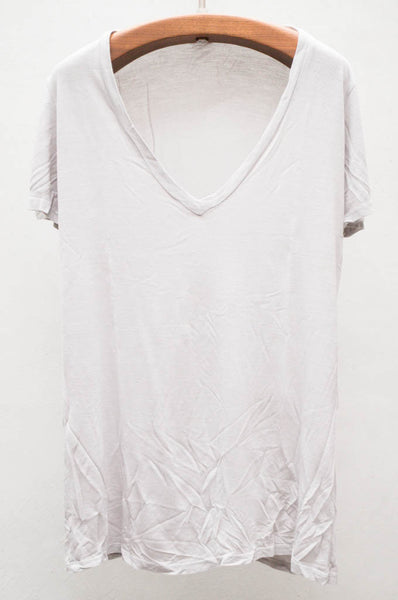 Linen Basic V Neck