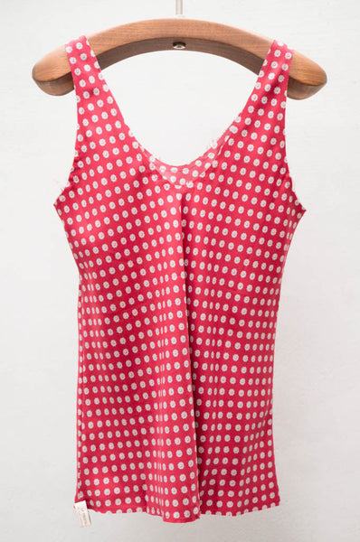 Bordeaux Cravate Print Marcelle Tank
