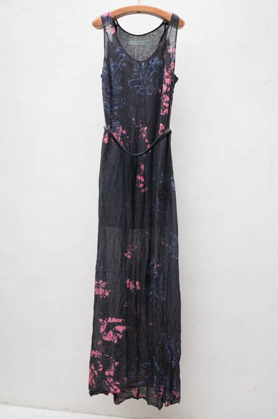 Black Cosmic Maxi Tank Dress