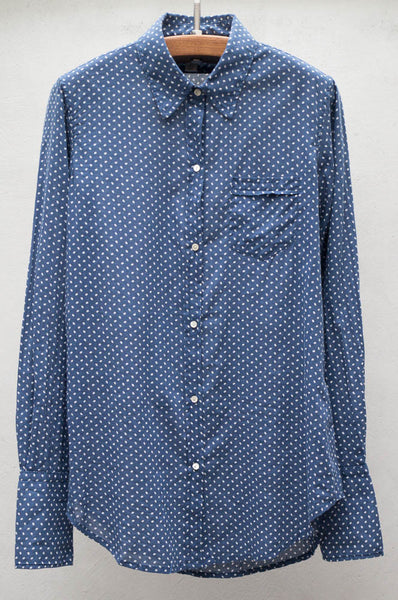 Rice Print Button Down Shirt