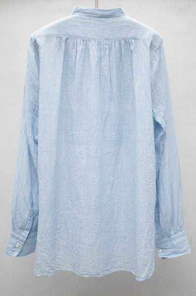 Ticking Tuxedo Peasant Shirt