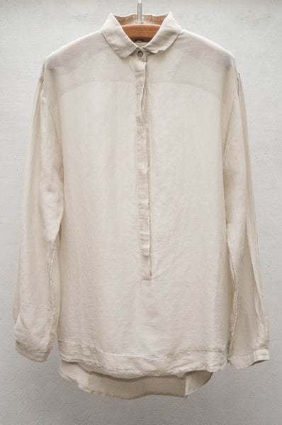 Putty Button Down Henley W/collar