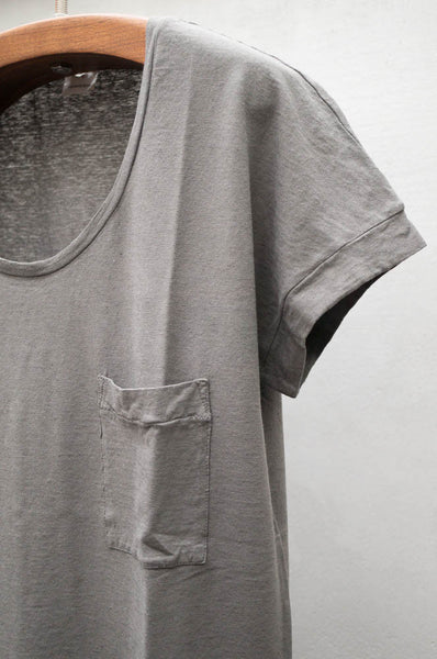 Grey Short Sleeve Solid Tee