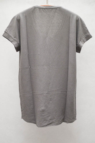 Grey Short Sleeve Solid Tee