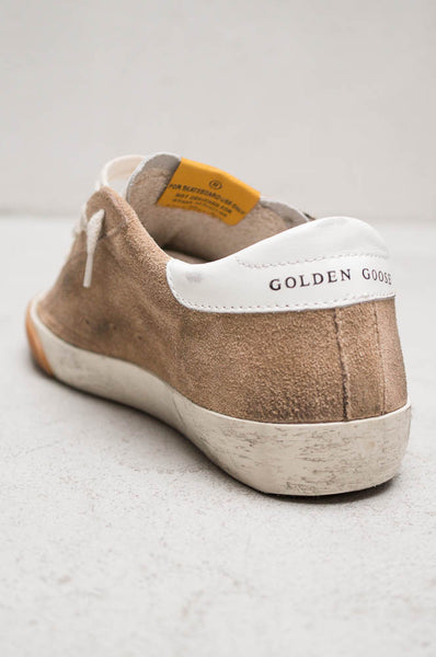 Black Star Ecru Suede Sneakers
