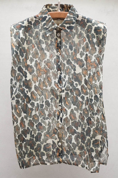 Leopard Sleeveless Shirt