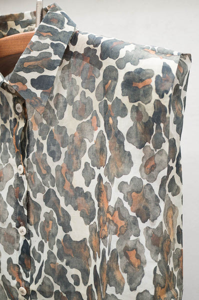 Leopard Sleeveless Shirt