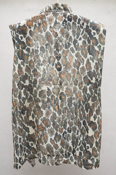 Leopard Sleeveless Shirt