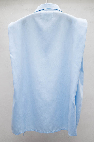 Blue Sleeveless Shirt