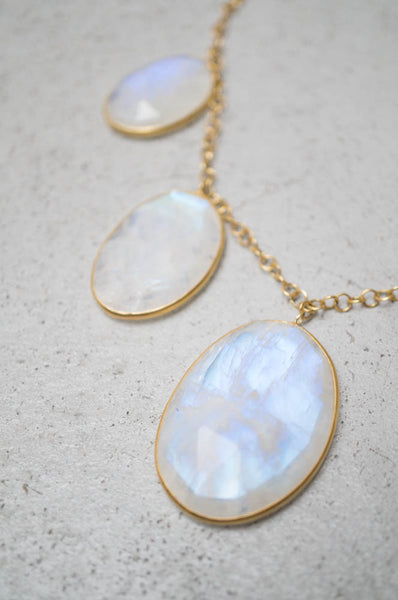 Rainbow Moonstone Necklace