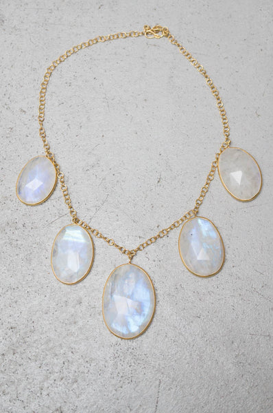 Rainbow Moonstone Necklace