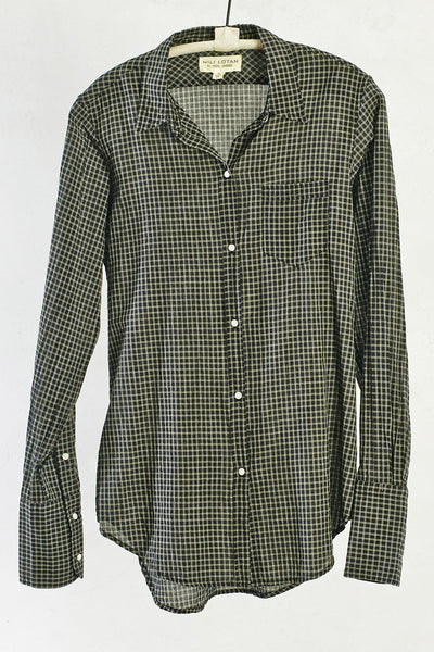 Black Mini Check Shirt