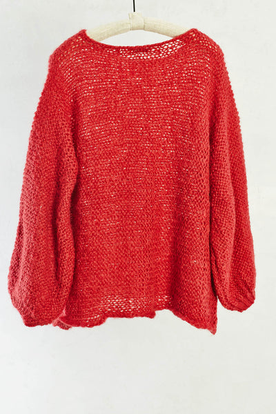 Red Alina Pullover