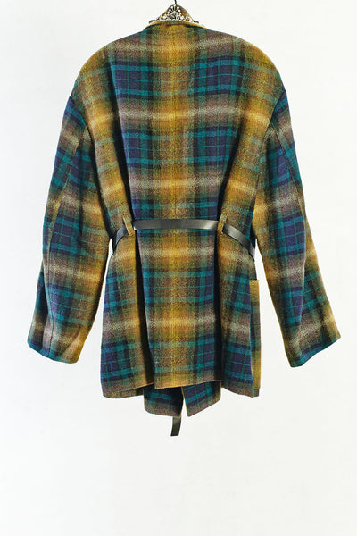 Embroidered Check Milroy Jacket