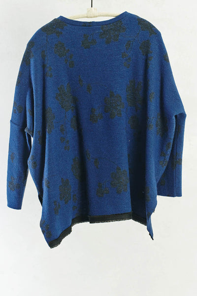 Navy Asymetric Sweater