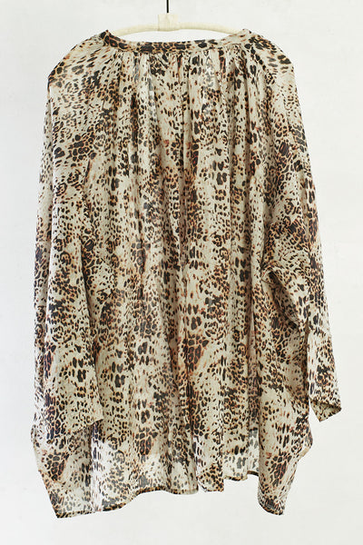 Printed Bardot Blouse