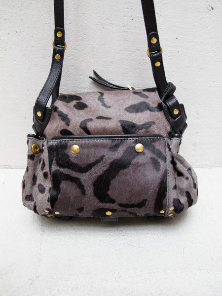 Gris Twee Mini Leopard Pony and Calfskin