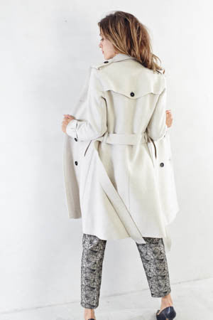 Ecru Trench Coat