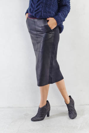 Nero Leather Pencil Skirt