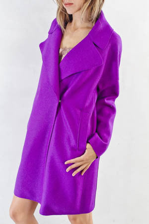 Purple Oversized Coat