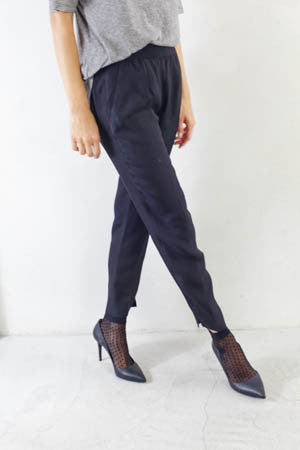 Black Structure Band Pant