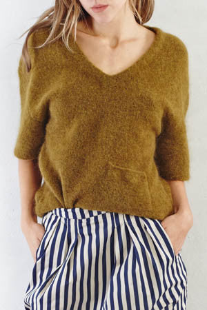 Dark Olive Kass Pullover