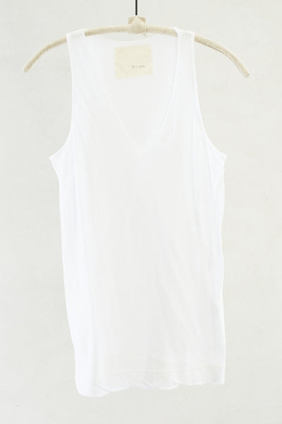 White Soft Jersey Tank Top