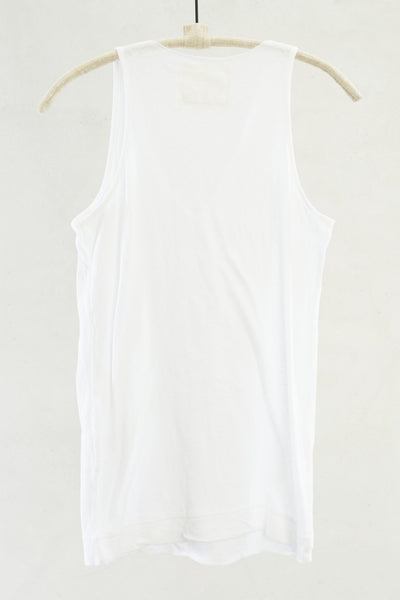 White Soft Jersey Tank Top