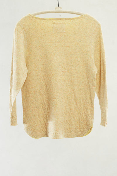 Beige Boatneck Top