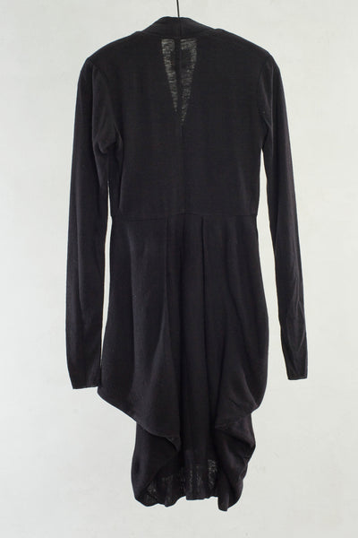 Black Wool Jersey Dress