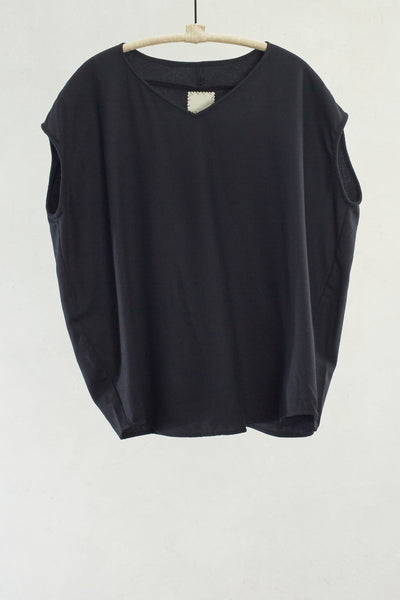 Black Wool Shell