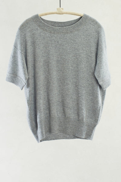 Melange Short Sleeve Pullover
