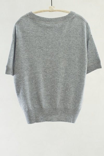 Melange Short Sleeve Pullover
