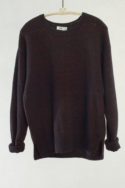 China Red Marled Pullover