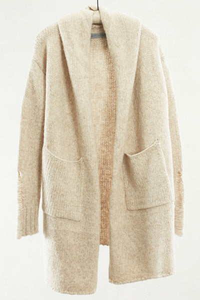 Oatmeal Hooded Coat