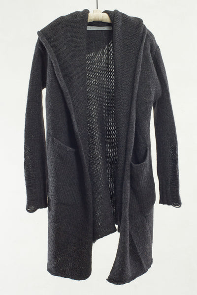 Black Hooded Coat