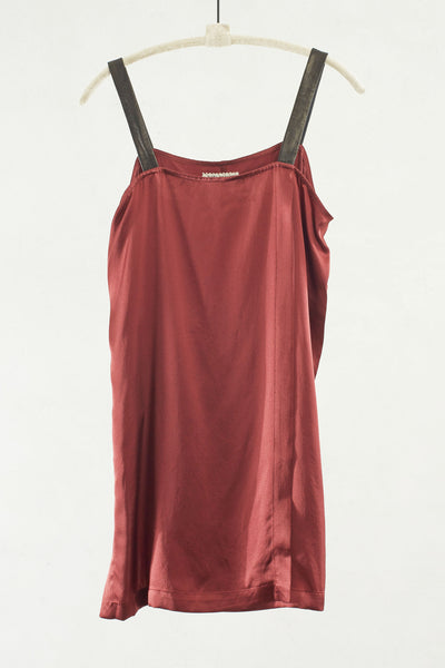 Scarlet Shell with Leather