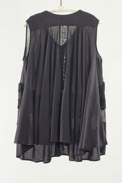 Black Circle Blouse